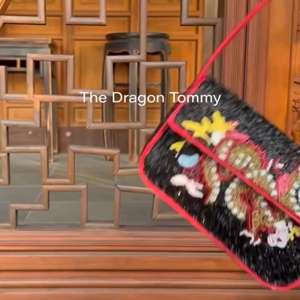 STAUD BEADED TOMMY BAG DRAGON - Picture 6 of 16